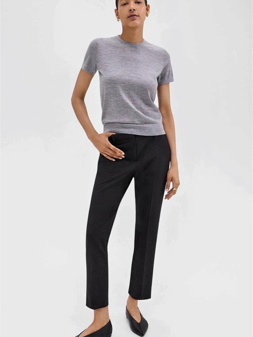 Theory Treeca 2 Crop Suit Pants Black Crop Suit Pants Like New worn once size 8